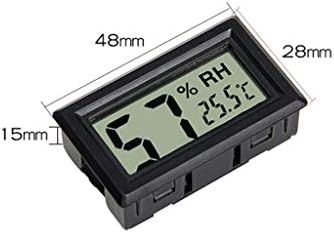 XJJZS Mini Dijital Termometre Higrometre Enstrüman Kapalı Ekran Çok Sıcaklık ve Nem (Renk: Beyaz)