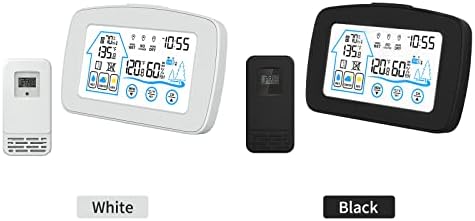 LAOJİA Kapalı ve Açık Higrometre Termometre Zaman arkadan aydınlatmalı lcd ekran Masası Elektronik Sıcaklık Nem Ölçer Ev