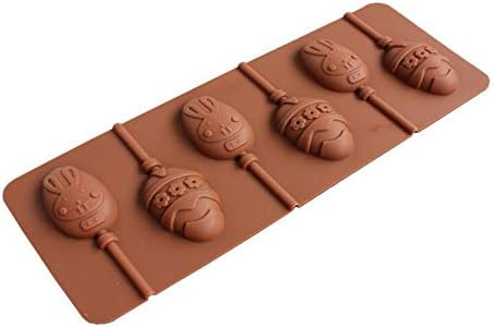 Zavaca Paketi 2 5-Cavity Paskalya Yumurtaları Şeker Çubukları Paskalya Süslemeleri Sembol Çikolata Yapma Kalıp Çikolatalı
