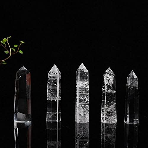 1 ADET Temizle Kristal Noktası Doğal Kule Dikilitaş Değnek Reiki Şifa Kuvars Enerji (3-4 cm)