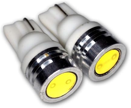 Tuningpros LEDTCL-T10-WHP1 Bagaj kargo ışığı LED ampuller T10 Kama, Yüksek Güç LED Beyaz 2'li Set