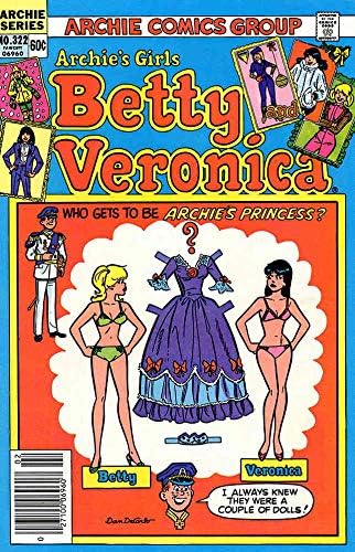 Archie'nin Kızları Betty Ve Veronica 322 VG; Archie çizgi romanı / Cheryl Blossom Archie İle Tanışıyor