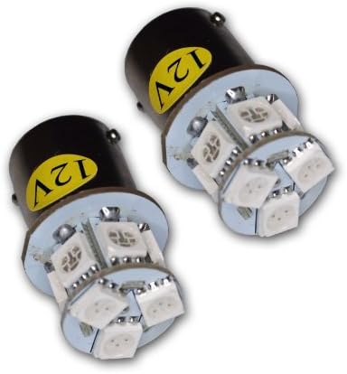 Tuningpros LEDAT-1157-YS9 Kül Tablası LED Ampuller 1157, 9 SMD LED Sarı 2'li Set