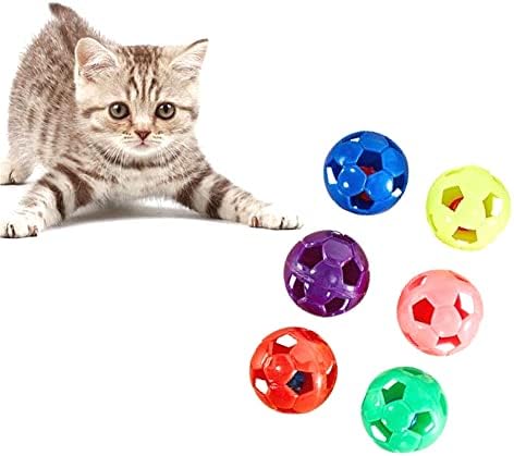 Plastik Kedi Oyuncak Top Çan Halka ile Oynarken Çiğnemek Çıngırak Scratch Plastik Top İnteraktif Kedi Eğitim Oyuncak Pet