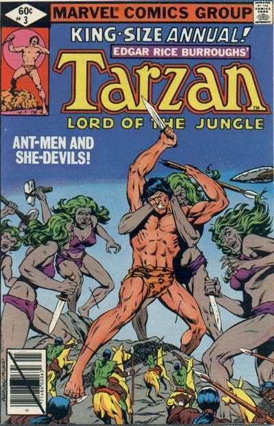 Tarzan (Marvel) Yıllık 3 VG; Marvel çizgi romanı / Bill Mantlo