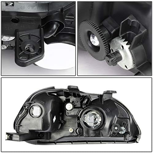 Uyumlu Honda Civic EJ EM EK Siyah Konut Amber Köşe Far ve Köşe Lambası + H4 LED Dönüşüm Kiti