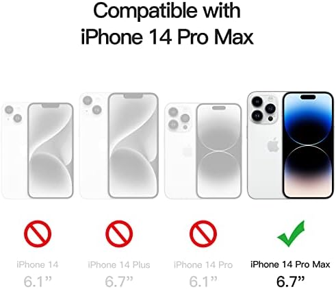 JETech Tek Dokunuşla Kurulum Ekran Koruyucu için iPhone 14 Pro Max 6.7 İnç, Tam Kapsama Temperli Cam Filmi, otomatik Hizalama