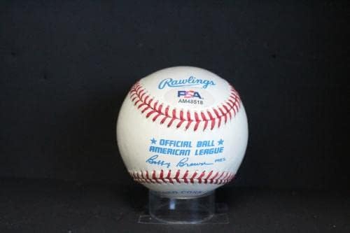 Reggie Jackson İmzalı Beyzbol İmzası Otomatik PSA / DNA AM48518 - İmzalı Beyzbol Topları