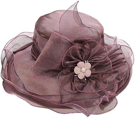 Kadın Kilise Elbise Şapka Geniş Ağız Çiçek Gelin Duş Şapka Çay Partisi Gelin Elbise Cloche Şapka Düğün Şapka