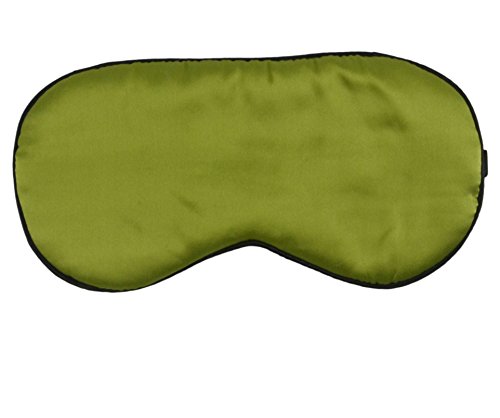Yumuşak İpek Uyku Göz Maskesi Kapak Siperliği (Yeşil)