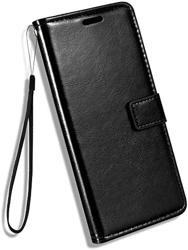 Shantime Oukitel WP21 Durumda, Premium PU Deri Manyetik Flip Case Kapak kart tutucu ve Kickstand Oukitel WP21 (6.78”) siyah