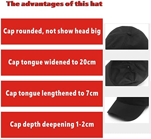 MUNULA Boy XXL beyzbol şapkası Hızlı Kuru Büyük Kafa Şapka Erkekler için Büyük Kafa Şapka Baba Şapka Ayarlanabilir 23.6-25.6