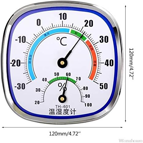 XJJZS Termometre ve Higrometre Analog nem ölçer Sıcaklık Monitör Kapalı Açık Duvar Asmak ve Standı hiçbir Pil Gerekli