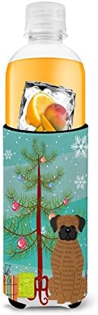 Caroline's Treasures BB4242MUK Merry Christmas Tree Brindle Boxer İnce kutular için Ultra Hugger, Can Soğutucu Kol Hugger