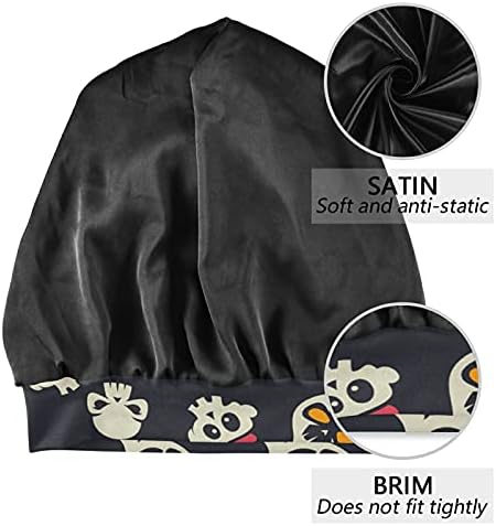 Kafatası Kap Uyku Kap Çalışma Şapka Bonnet Beanies Kadınlar için Cadılar Bayramı Kafatası Uyku Kap Çalışma Şapka Saç Şapkalar