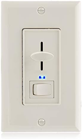 Mavi gösterge ışığı ile Maxxima Dimmer elektrik ışık anahtarı, LED uyumlu, 3 Yollu / Tek Kutuplu, Maksimum 600 Watt, Duvar