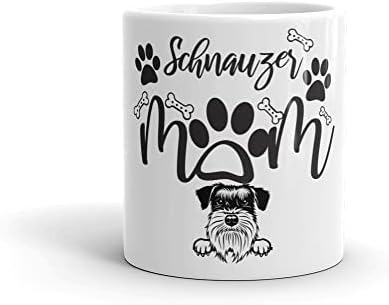 Schnauzer Köpek Anne Kahve Kupa-Kahve Fincanı-Bir Doğum Günü Anneler Günü Veya noel hediyesi Kadınlar İçin Schnauzer Köpek